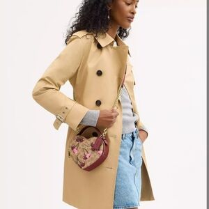 Coach Heart-Shaped Cherry Print Bag - Brown and Red